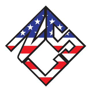 No Limit Solutions original diamond-shaped patriotic NLS logo used prior to the rebrand.